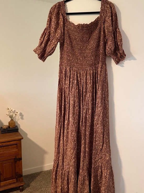 Doen Dresses & Skirts - Doen Collette Floral Maxi Dress in Terra Cotta Garden Print